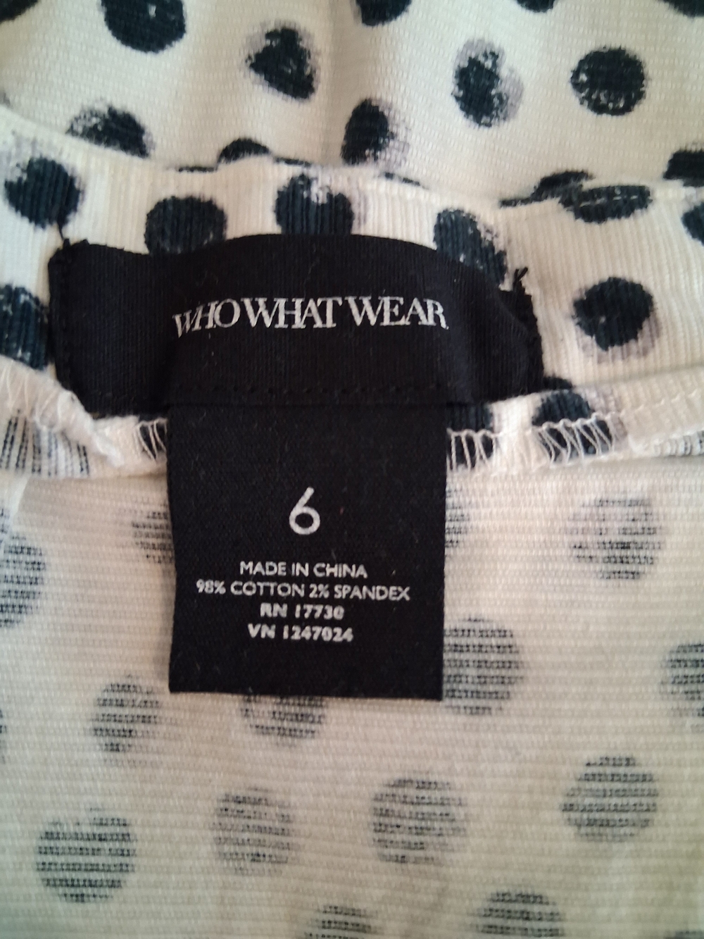 Who What Wear White and Black Polka Dot Midi Skirt - Picture 6 of 7